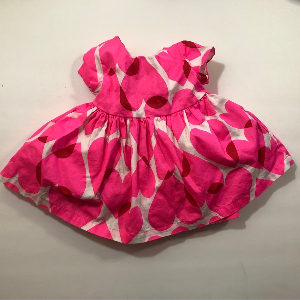 The Children’s Place Pink and Red Hearted Dress